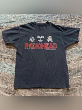 Radiohead Hail To The Thief Modified Bear Black Alt Rock Graphic T-Shirt